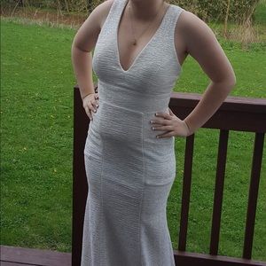 White formal dress